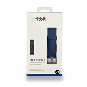 New Sealed Fitbit Charge 2 Classic Accessory Band Large Blue Water Resistant